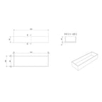 VikingBad MIE Skuffeinnredning - Side 10cm