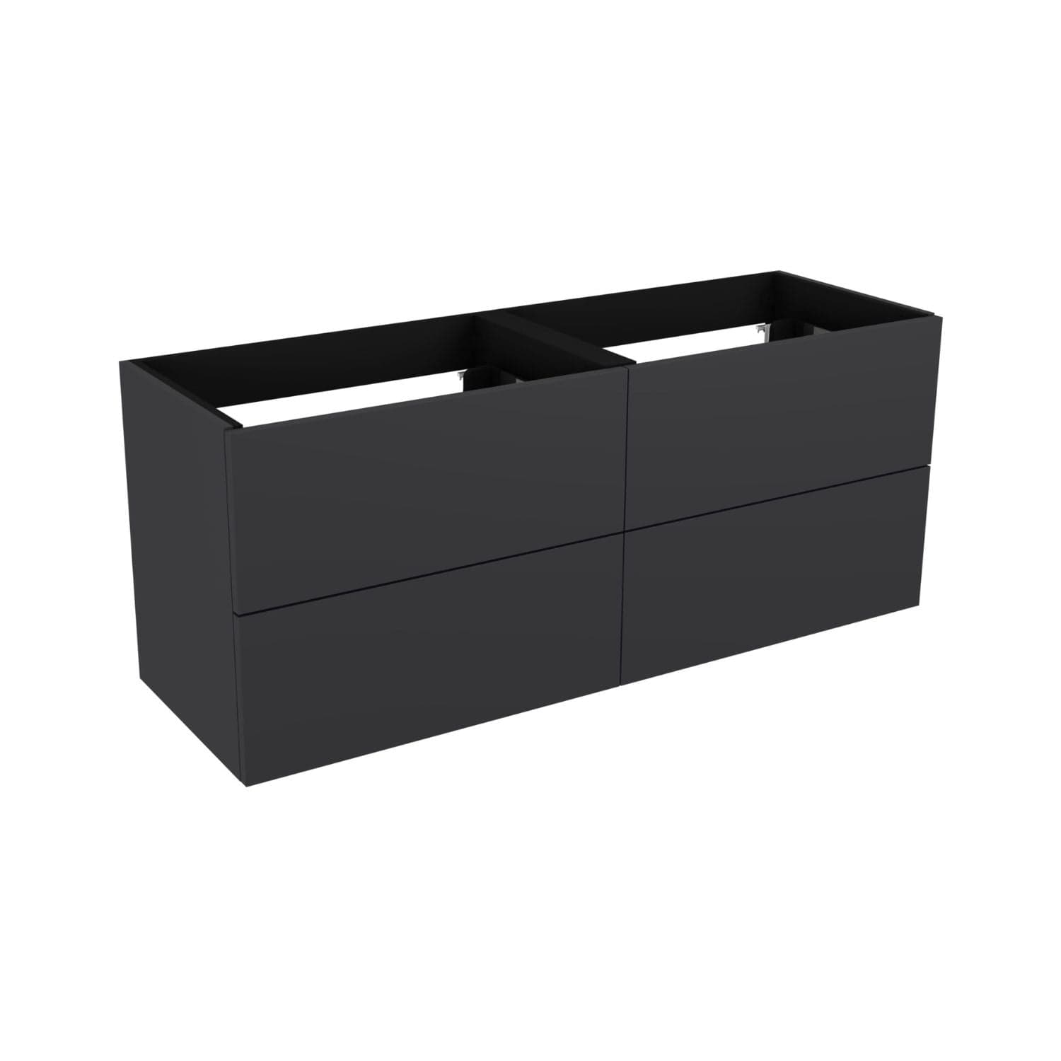 VikingBad MIE SLETT 120DBL Servantskap 4 skuffer Mørk grå / 120cm dobbel VikingBad Servantskap VB-114082