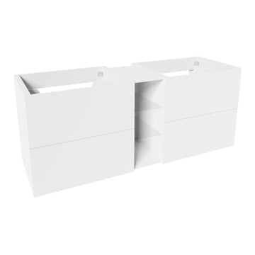 VikingBad MIE SLETT Servantskap åpen glasshylle