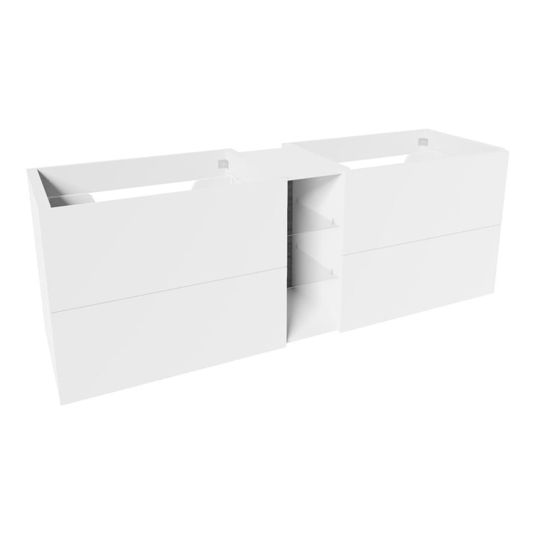 VikingBad MIE SLETT Servantskap åpen glasshylle