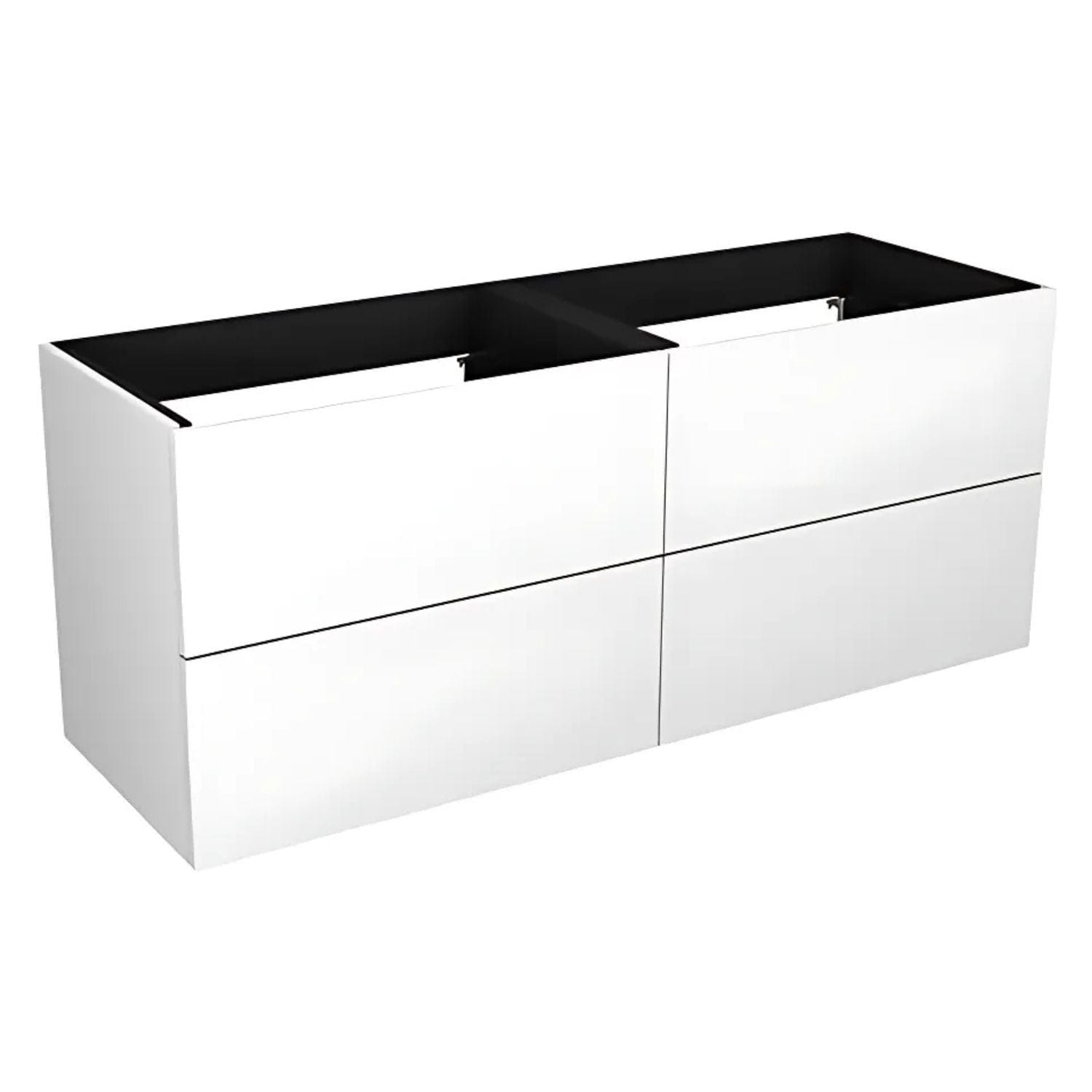 VikingBad MIE SLETT Servantskap Hvit høyglans / 140cm dobbel VikingBad Servantskap VB-113480