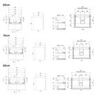 VikingBad MIE STAV Servantskap B60-200cm
