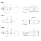 VikingBad MIE STAV Servantskap B60-200cm