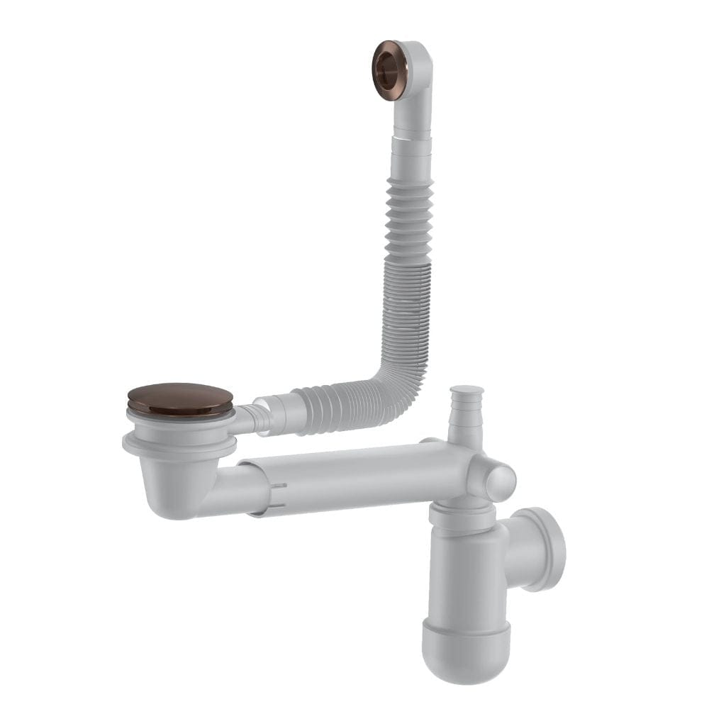 VikingBad Mie Vannlås 40/32mm & Pop-up PRELOC 420 Børstet roségull VikingBad Vannlås VB-117841