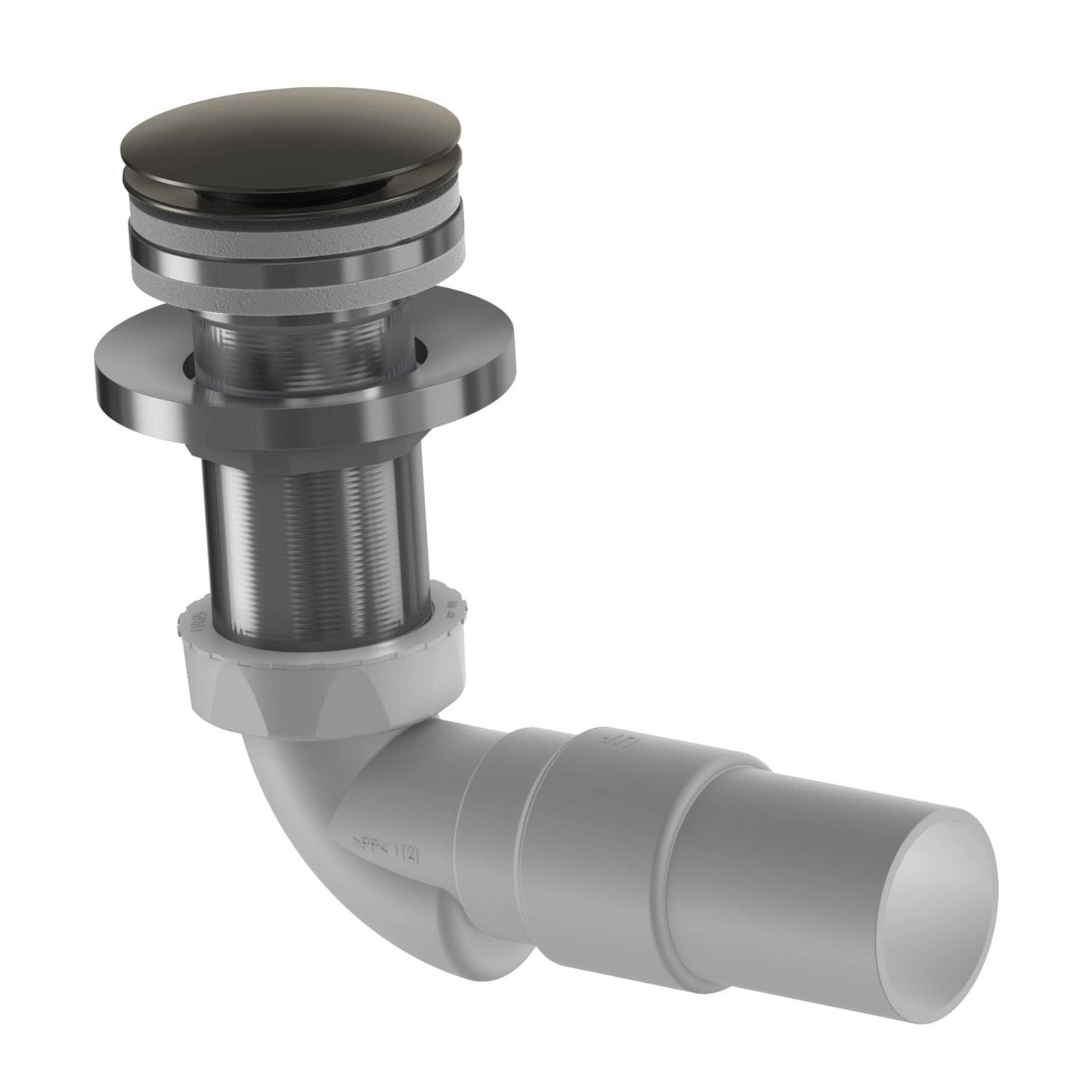 VikingBad MIE Vannlås PUM 40mm & Pop-up Børstet grå VikingBad Vannlås VB-118476