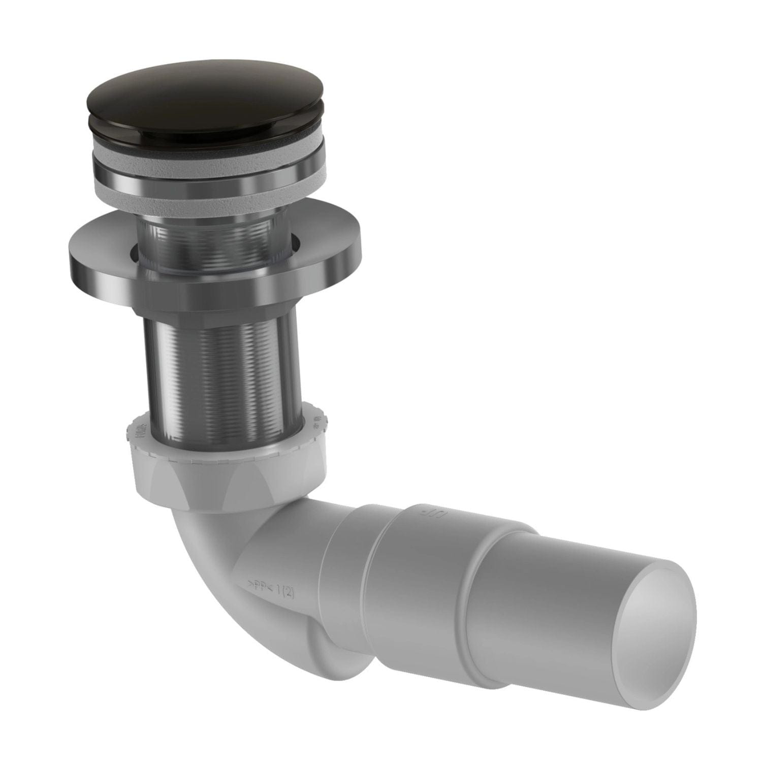 VikingBad MIE Vannlås PUM 40mm & Pop-up Børstet svart VikingBad Vannlås VB-118477