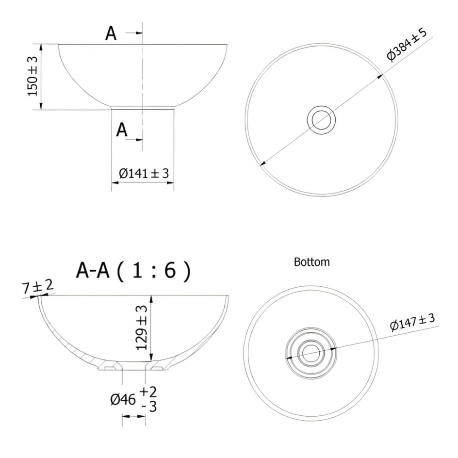 VikingBad Mina Bolleservant Ø38cm VikingBad Bolleservant