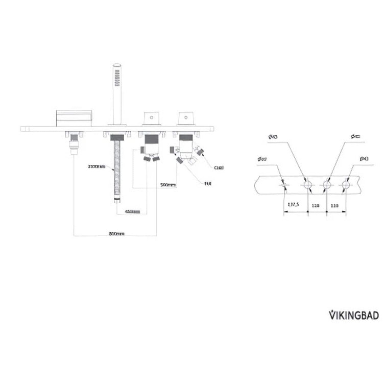 Vikingbad OASE Karkantbatteri 4-hulls