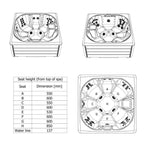 VikingBad POLARIS Utendørs massasjebad