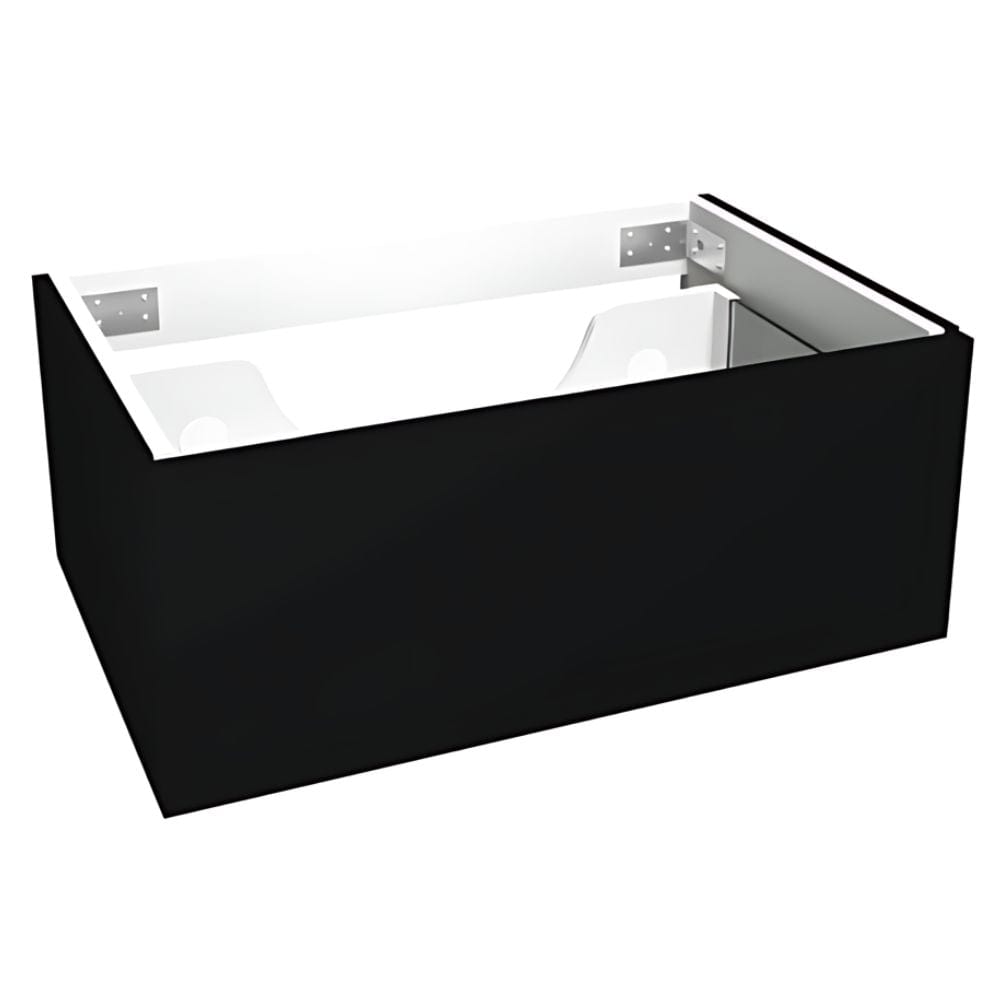 VikingBad Servantskap slett MIE DEMI Mål: B(60-180)xH46xD29 cm Svart matt / 70cm VikingBad Servantskap VB-116121