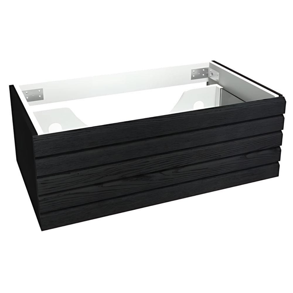 VikingBad Servantskap stav MIE DEMI Mål: B(60-200)x46x29 cm Svart eik / 80cm VikingBad Servantskap VB-116160