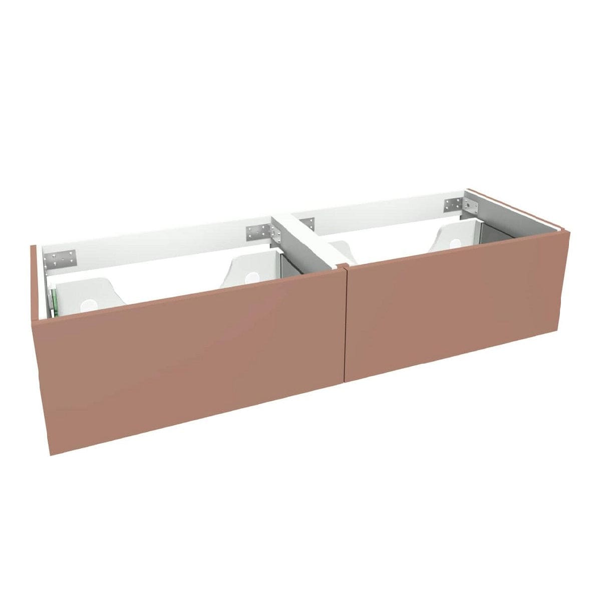 VikingBad Servantskap trend MIE DEMI- Mål: B(120-180)xH46xD29 cm Terracotta / 140cm dobbel VikingBad Servantskap VB-116325