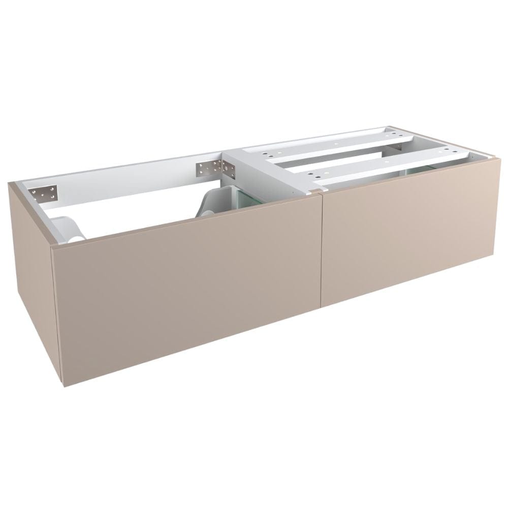 VikingBad Servantskap trend MIE DEMI Mål: B(60-180)xH46xD29 cm Varm beige / 120cm VikingBad Servantskap VB-116610