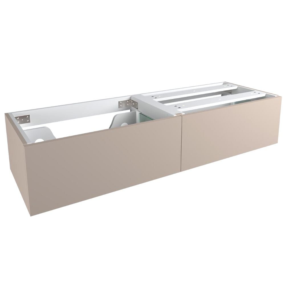 VikingBad Servantskap trend MIE DEMI Mål: B(60-180)xH46xD29 cm Varm beige / 140cm VikingBad Servantskap VB-116612