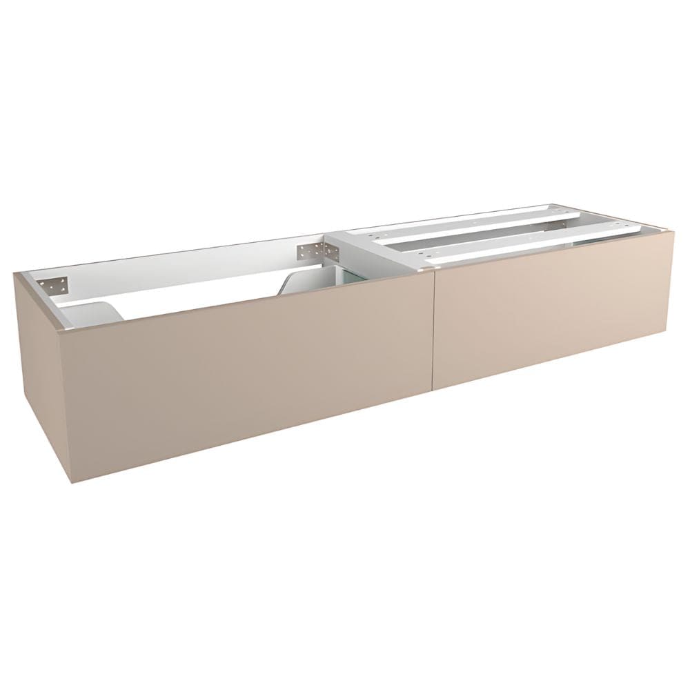 VikingBad Servantskap trend MIE DEMI Mål: B(60-180)xH46xD29 cm Varm beige / 160cm VikingBad Servantskap VB-116614