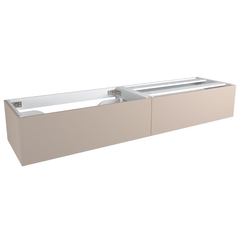 VikingBad Servantskap trend MIE DEMI Mål: B(60-180)xH46xD29 cm Varm beige / 180cm VikingBad Servantskap VB-116616