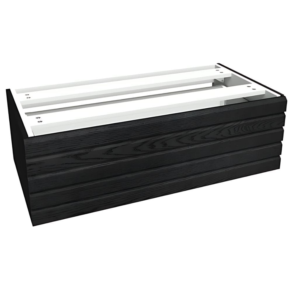 VikingBad Sideskap stav MIE DEMI Mål: B(60-90)xH46xD29 cm Svart eik / 90cm VikingBad Sideskap bad VB-116175