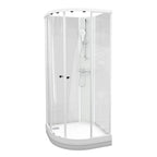 VikingBad Sofia Dusjkabinett Buet H210cm, Klare Bakvegger