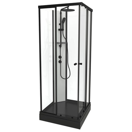 Vikingbad SOFIA Rett Pluss Dusjkabinett hvit søyle