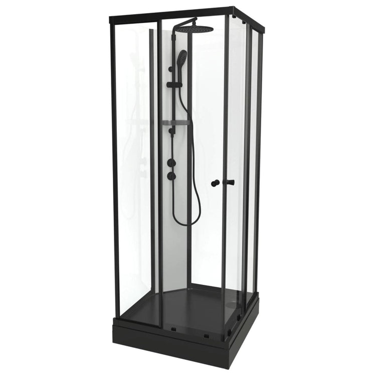 Vikingbad SOFIA Rett Pluss Dusjkabinett hvit søyle