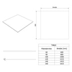 Vikingbad Solid Surface Benkeplate D60