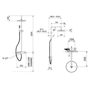 VikingBad TIRIL Rainshower Ø25cm