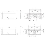 VikingBad Una Baderomsspeil m/LED
