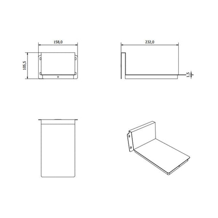 Vikingbad Utsparingsdeksel til servantskap MIE