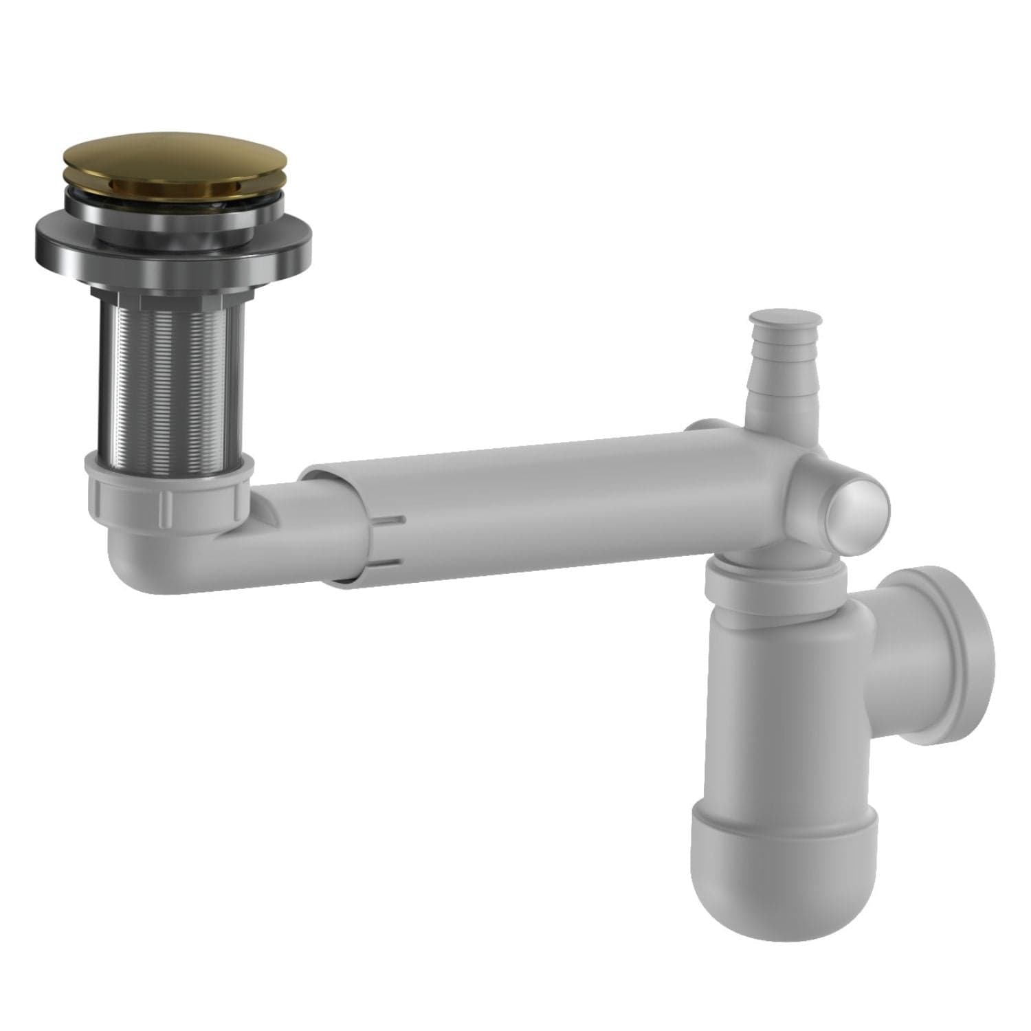 VikingBad Vannlås & Pop-up Ø40/32mm Børstet messing VikingBad Vannlås VB-117847