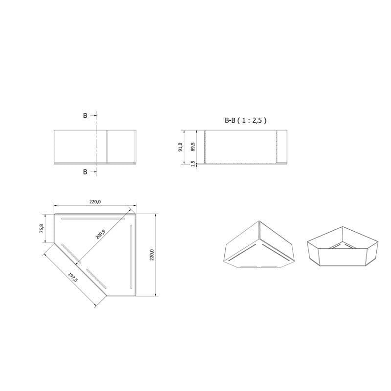 Vikingbad Vega Dusjhylle Hjørne VikingBad Dusjhylle