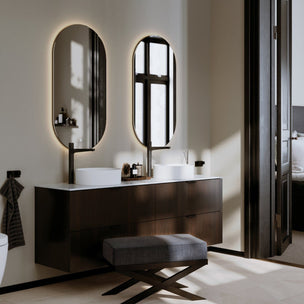 VikingBad Vida Ovalt  Speil med LED lys