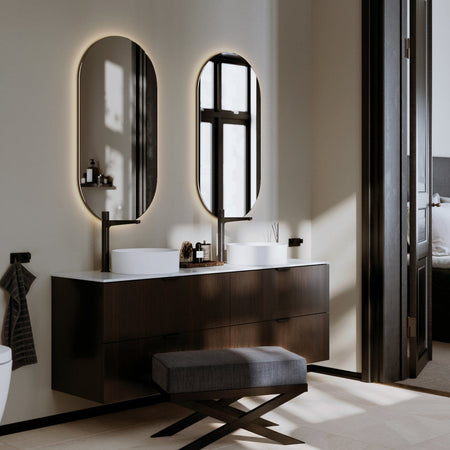 Vikingbad Vida Ovalt  Speil med LED lys