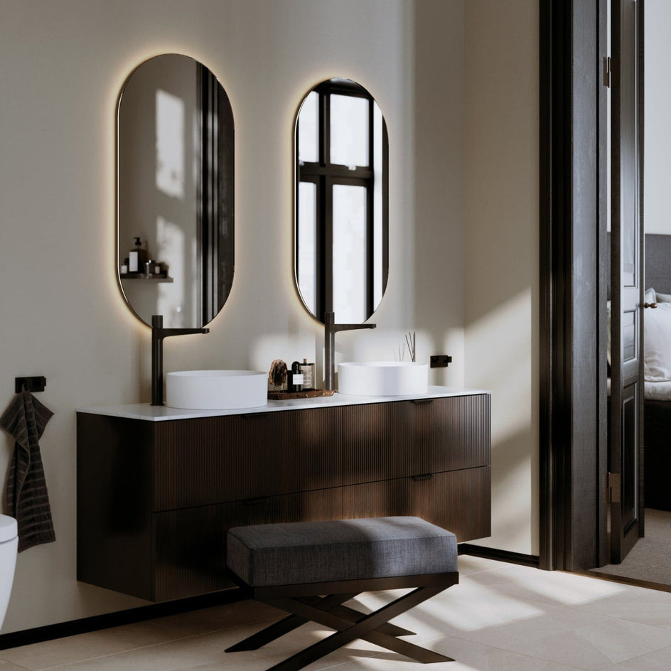 VikingBad Vida Ovalt  Speil med LED lys VikingBad Baderomsspeil