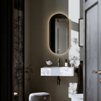 Vikingbad Vida Ovalt  Speil med LED lys