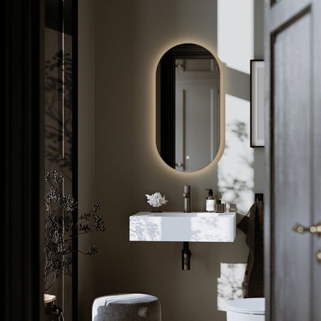 Vikingbad Vida Ovalt  Speil med LED lys