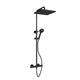 VikingBad Vilde Rainshower Rett Svart matt VikingBad Takdusj VB-116994
