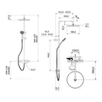 VikingBad Vilde Rainshower Rund