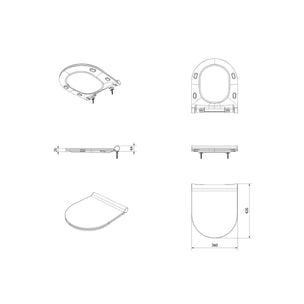 Vikingbad Vito Slim Toalettsete