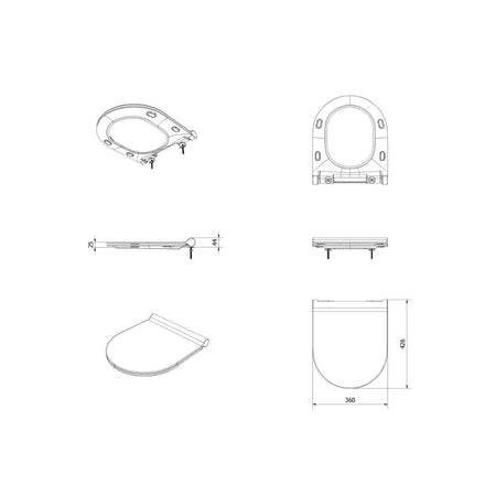 Vikingbad Vito Slim Toalettsete