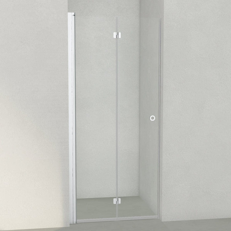 INR Dusjnisje LINC 2 Flex - klart glass Matt aluminium / 90cm / Venstre hengslet INR Iconic Nordic Rooms Dusjnisje INR-502102990