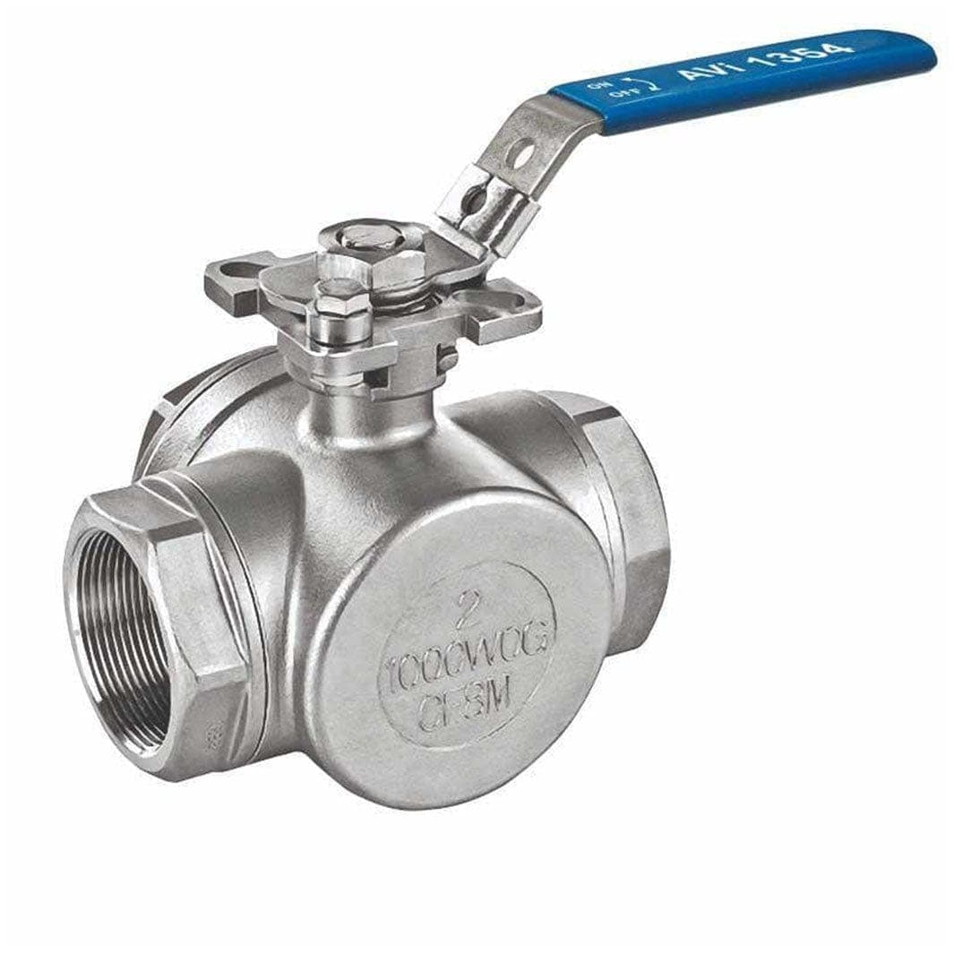 A-Collection 3-Veis Kuleventil T-Løp 1 1/2" A-collection Kuleventil AH-5671087