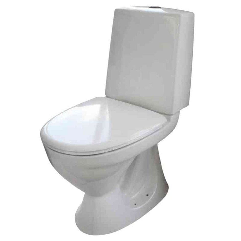 A-collection A4 Toalett S-lås - avløp til gulv Hvit / Med skruehull A-collection Gulvstående toalett AH-6130891