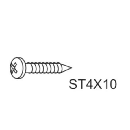 A-Collection Imber Rustfri Skrue ST4x10
