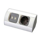 A-Collection Powerbox NCL-04 m/USB - hjørnemodell
