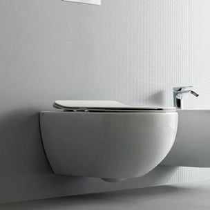 Alterna Arco Vegghengt Toalett m/sete Svart/Hvit