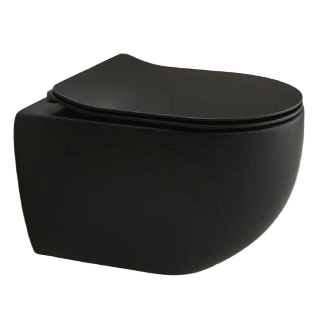 Alterna Arco Vegghengt Toalett m/sete Svart matt Alterna Vegghengt toalett BUN-BD6070068