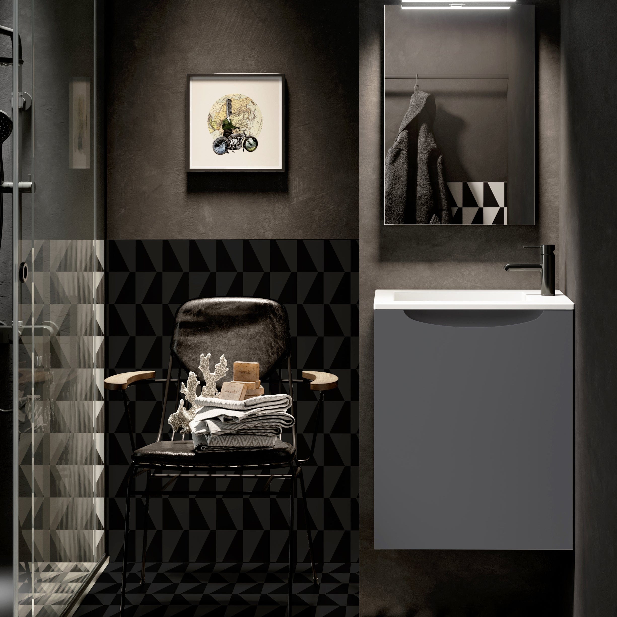 Alterna Elea Møbelpakke 2-i-1 inkl. servantskap og servant Alterna Møbelpakke bad