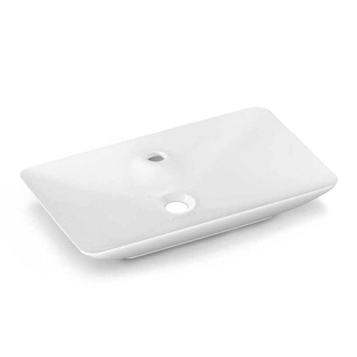 Bathco Brujas Bolleservant B64,5xD40cm - porselen Hvit Bathco Bolleservant KO-4110