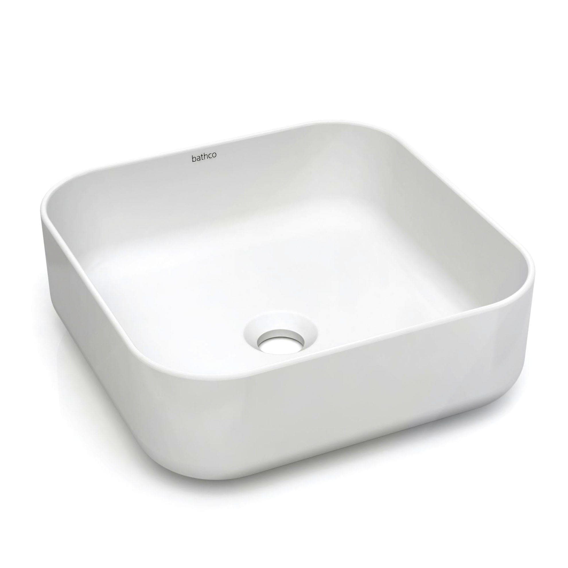 Bathco Dinan Bolleservant B38,5xD38,5cm - porselen Hvit matt Bathco Bolleservant KO-4153