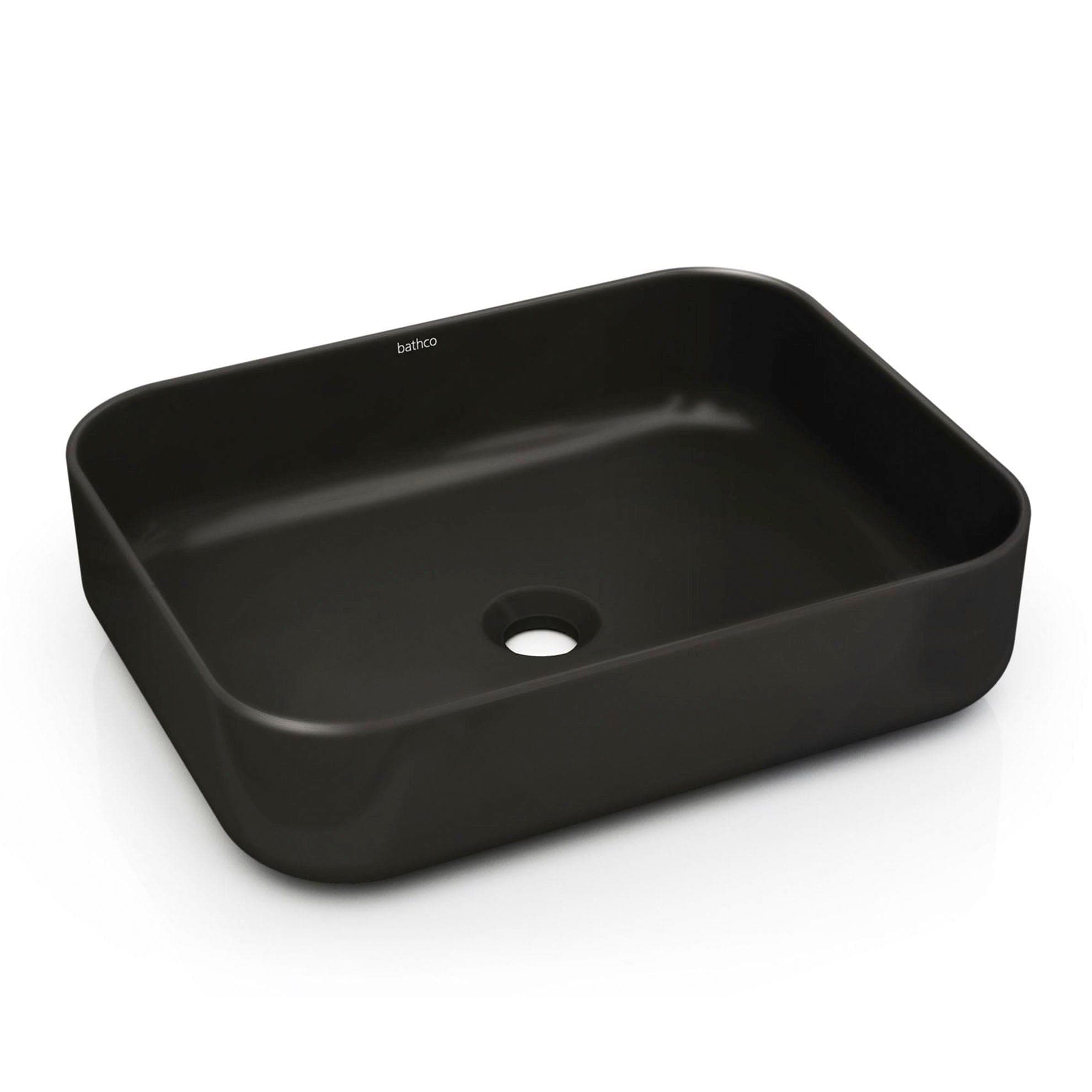 Bathco Dinan Bolleservant B50xD39cm - porselen Svart matt Bathco Bolleservant KO-4154